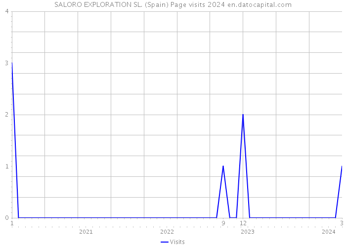 SALORO EXPLORATION SL. (Spain) Page visits 2024 