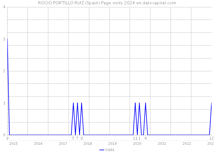 ROCIO PORTILLO RUIZ (Spain) Page visits 2024 