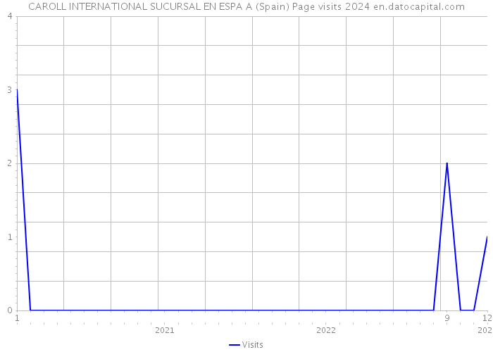 CAROLL INTERNATIONAL SUCURSAL EN ESPA A (Spain) Page visits 2024 
