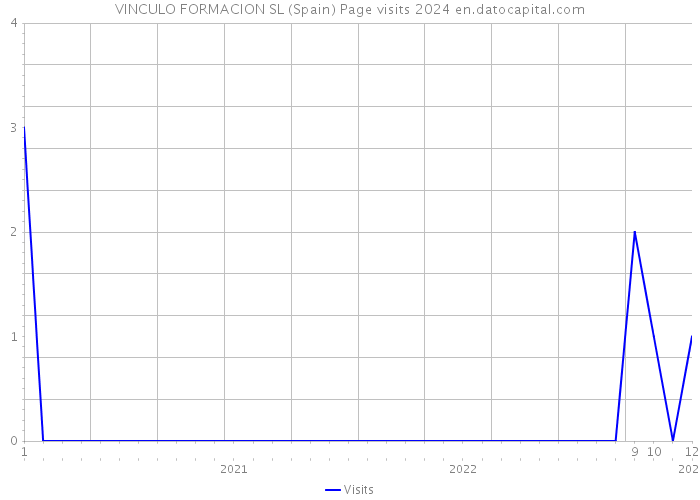 VINCULO FORMACION SL (Spain) Page visits 2024 
