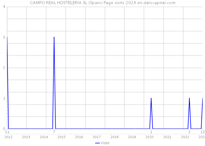 CAMPO REAL HOSTELERIA SL (Spain) Page visits 2024 