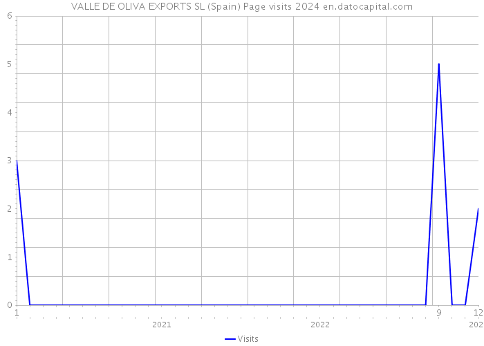 VALLE DE OLIVA EXPORTS SL (Spain) Page visits 2024 