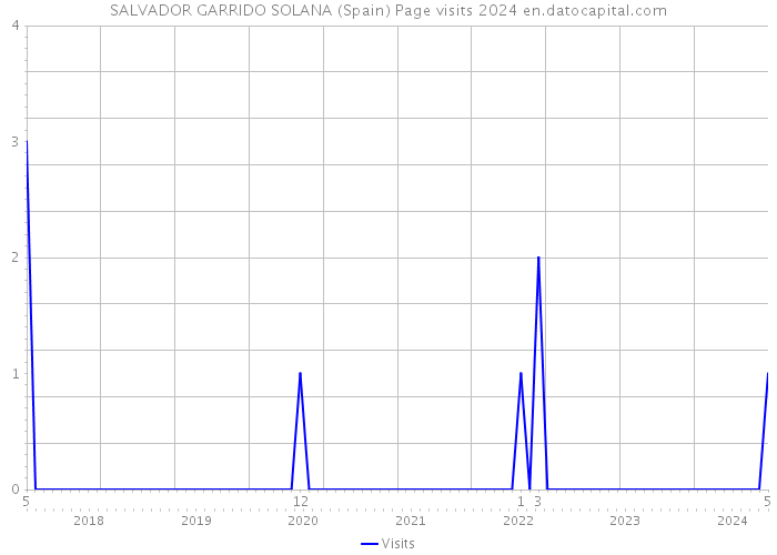 SALVADOR GARRIDO SOLANA (Spain) Page visits 2024 