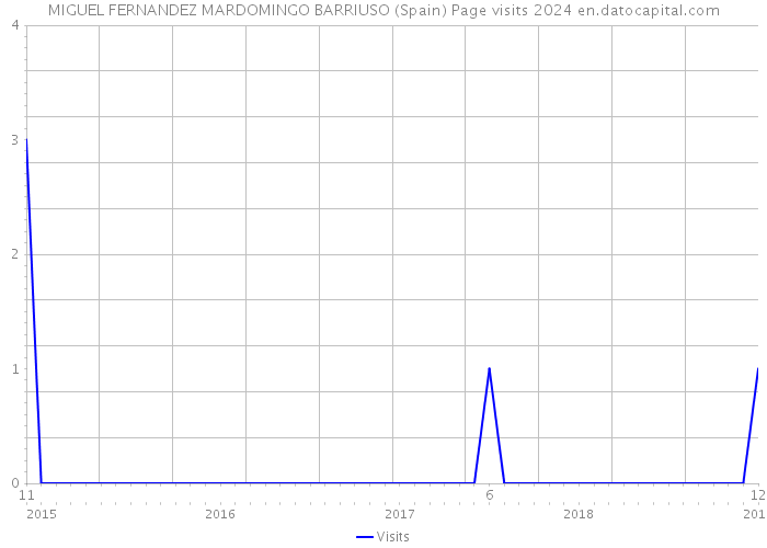 MIGUEL FERNANDEZ MARDOMINGO BARRIUSO (Spain) Page visits 2024 