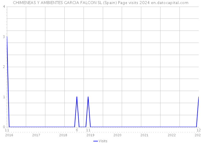 CHIMENEAS Y AMBIENTES GARCIA FALCON SL (Spain) Page visits 2024 