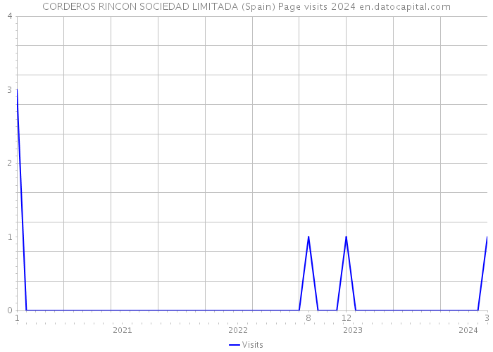 CORDEROS RINCON SOCIEDAD LIMITADA (Spain) Page visits 2024 