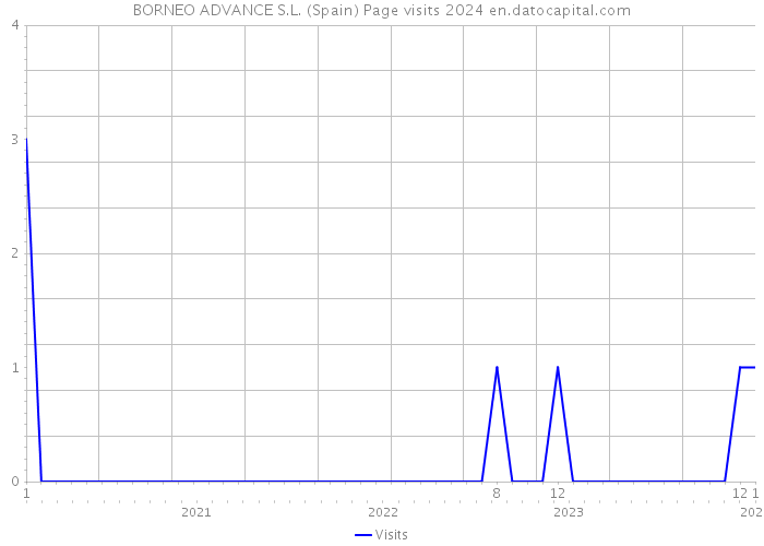 BORNEO ADVANCE S.L. (Spain) Page visits 2024 