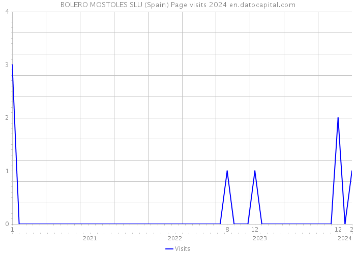 BOLERO MOSTOLES SLU (Spain) Page visits 2024 