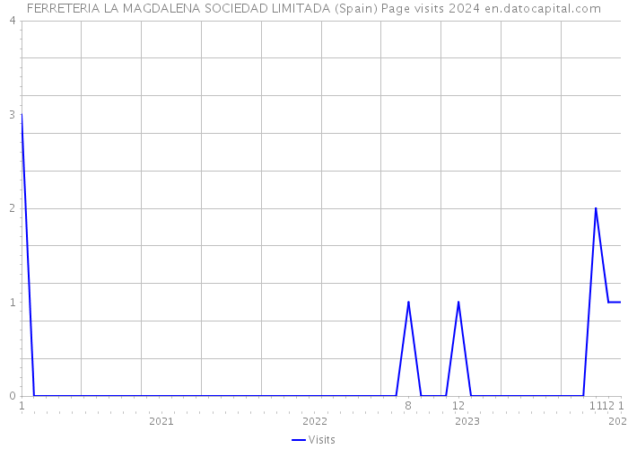 FERRETERIA LA MAGDALENA SOCIEDAD LIMITADA (Spain) Page visits 2024 