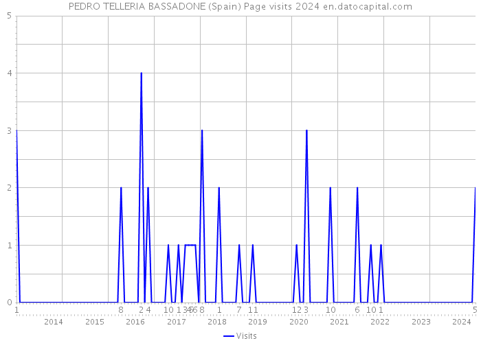 PEDRO TELLERIA BASSADONE (Spain) Page visits 2024 