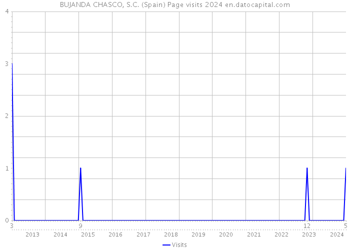 BUJANDA CHASCO, S.C. (Spain) Page visits 2024 