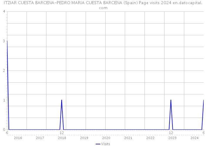 ITZIAR CUESTA BARCENA-PEDRO MARIA CUESTA BARCENA (Spain) Page visits 2024 