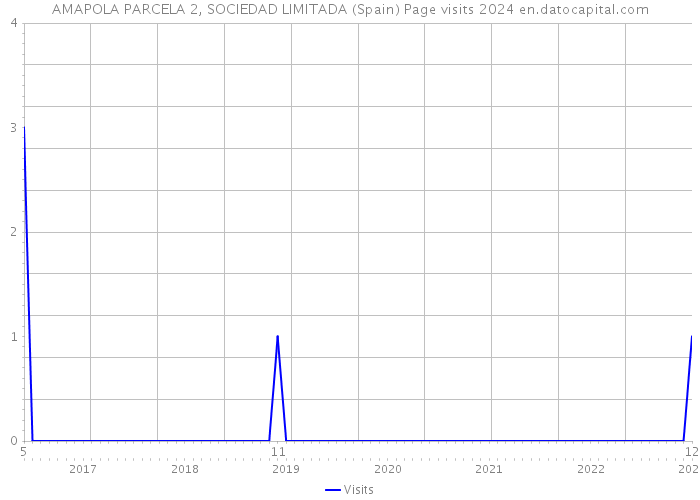 AMAPOLA PARCELA 2, SOCIEDAD LIMITADA (Spain) Page visits 2024 