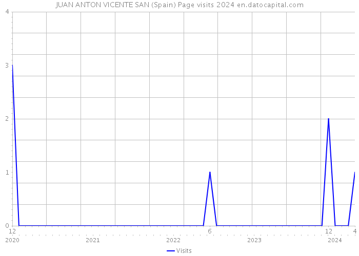 JUAN ANTON VICENTE SAN (Spain) Page visits 2024 