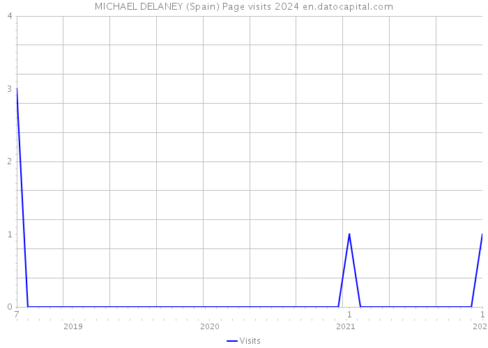 MICHAEL DELANEY (Spain) Page visits 2024 