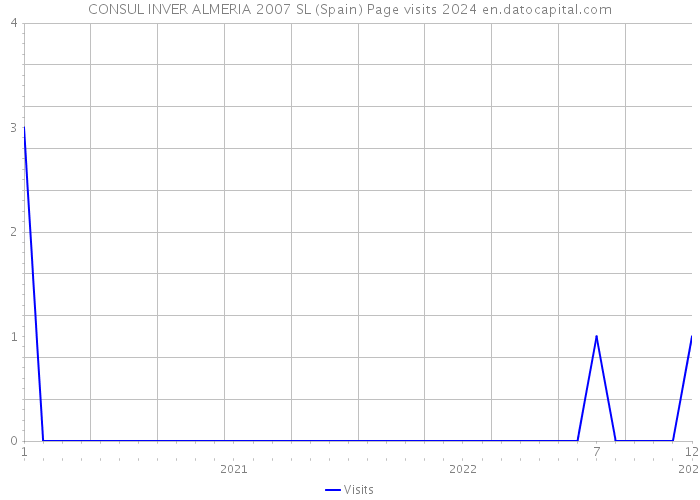 CONSUL INVER ALMERIA 2007 SL (Spain) Page visits 2024 