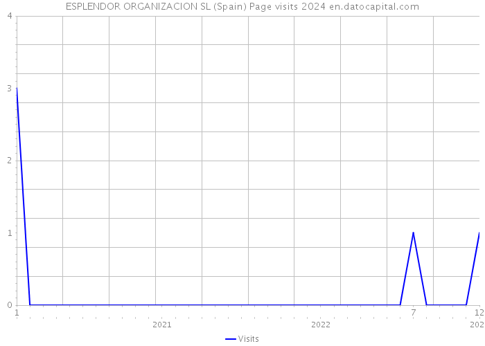 ESPLENDOR ORGANIZACION SL (Spain) Page visits 2024 
