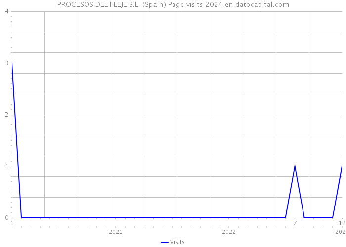 PROCESOS DEL FLEJE S.L. (Spain) Page visits 2024 