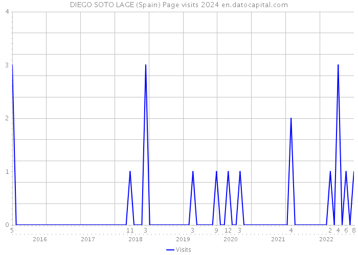 DIEGO SOTO LAGE (Spain) Page visits 2024 