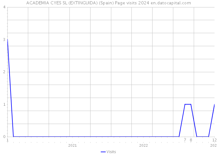 ACADEMIA CYES SL (EXTINGUIDA) (Spain) Page visits 2024 