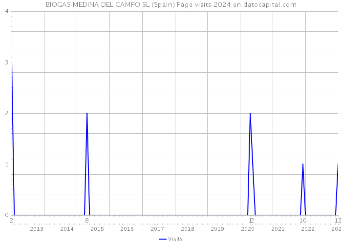 BIOGAS MEDINA DEL CAMPO SL (Spain) Page visits 2024 