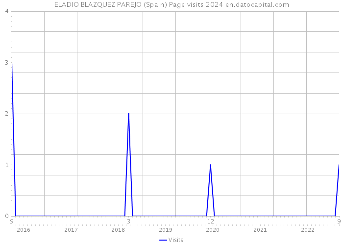 ELADIO BLAZQUEZ PAREJO (Spain) Page visits 2024 
