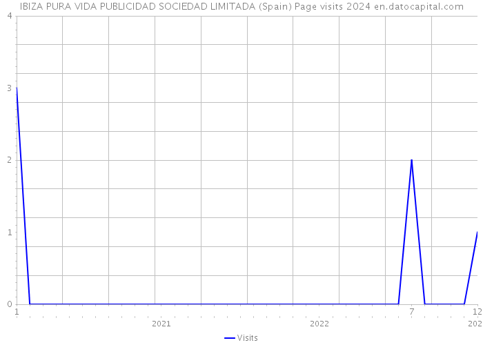 IBIZA PURA VIDA PUBLICIDAD SOCIEDAD LIMITADA (Spain) Page visits 2024 