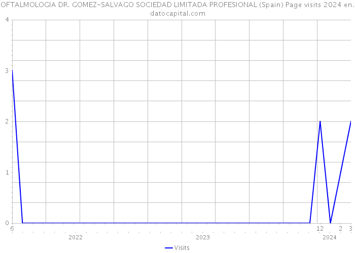 OFTALMOLOGIA DR. GOMEZ-SALVAGO SOCIEDAD LIMITADA PROFESIONAL (Spain) Page visits 2024 