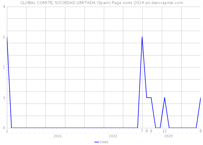 GLOBAL COMITE, SOCIEDAD LIMITADA (Spain) Page visits 2024 