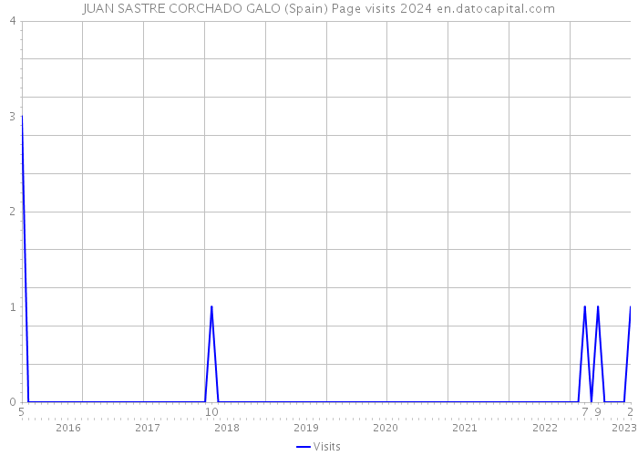 JUAN SASTRE CORCHADO GALO (Spain) Page visits 2024 
