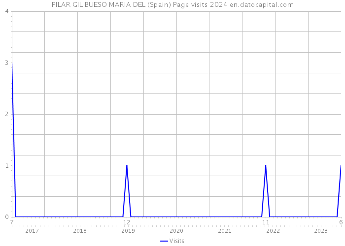 PILAR GIL BUESO MARIA DEL (Spain) Page visits 2024 