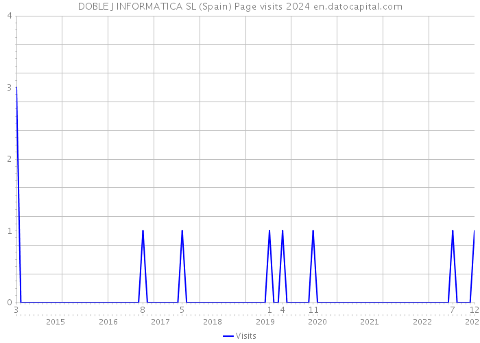 DOBLE J INFORMATICA SL (Spain) Page visits 2024 