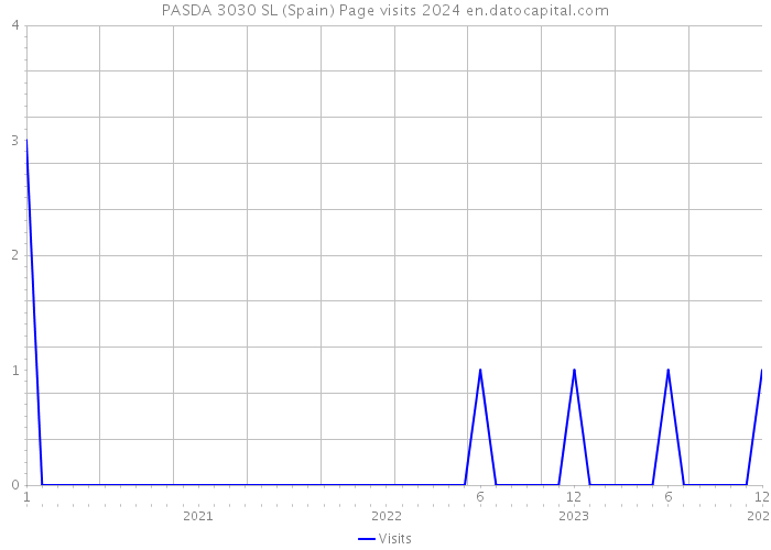 PASDA 3030 SL (Spain) Page visits 2024 