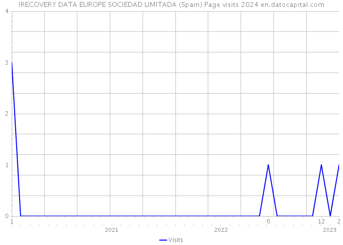 IRECOVERY DATA EUROPE SOCIEDAD LIMITADA (Spain) Page visits 2024 