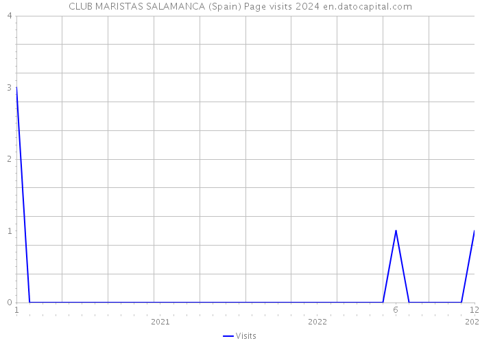 CLUB MARISTAS SALAMANCA (Spain) Page visits 2024 