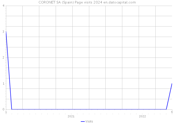 CORONET SA (Spain) Page visits 2024 
