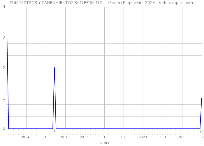 SUMINISTROS Y SANEAMIENTOS SAN FERMIN S.L. (Spain) Page visits 2024 