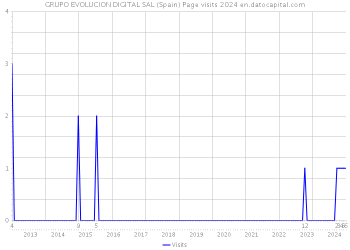 GRUPO EVOLUCION DIGITAL SAL (Spain) Page visits 2024 