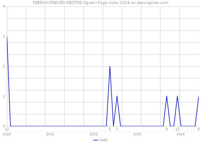 FERRAN FREIXES MESTRE (Spain) Page visits 2024 