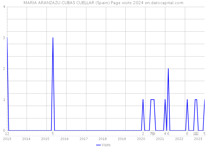 MARIA ARANZAZU CUBAS CUELLAR (Spain) Page visits 2024 