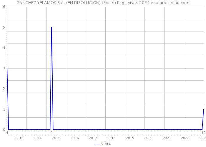 SANCHEZ YELAMOS S.A. (EN DISOLUCION) (Spain) Page visits 2024 