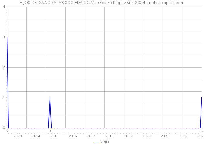 HIJOS DE ISAAC SALAS SOCIEDAD CIVIL (Spain) Page visits 2024 