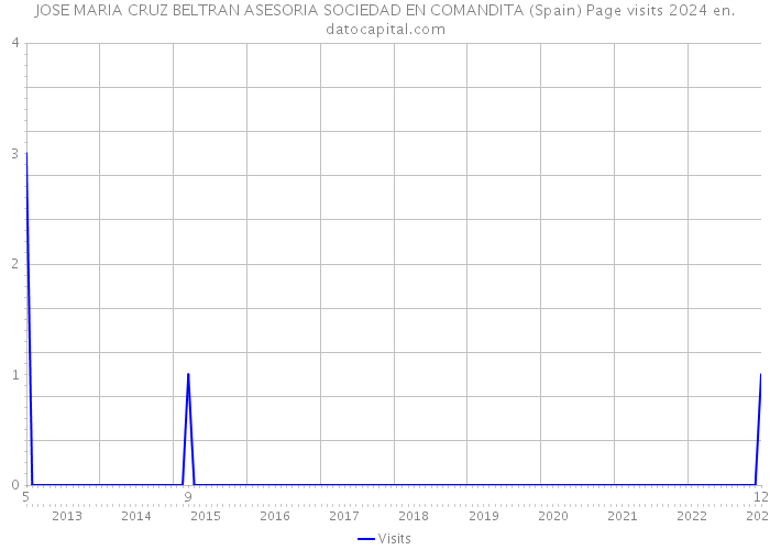 JOSE MARIA CRUZ BELTRAN ASESORIA SOCIEDAD EN COMANDITA (Spain) Page visits 2024 