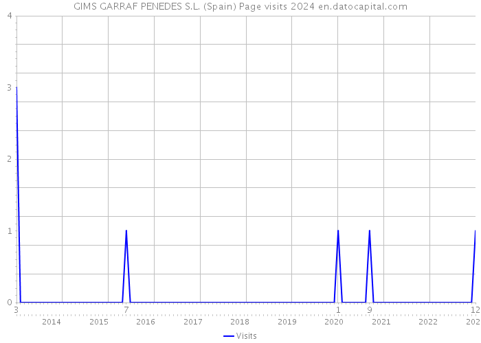 GIMS GARRAF PENEDES S.L. (Spain) Page visits 2024 