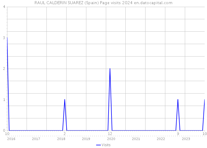 RAUL CALDERIN SUAREZ (Spain) Page visits 2024 