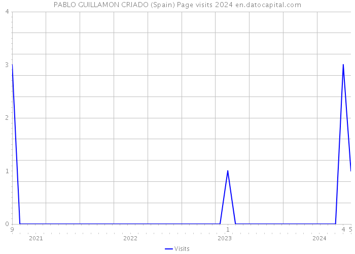 PABLO GUILLAMON CRIADO (Spain) Page visits 2024 