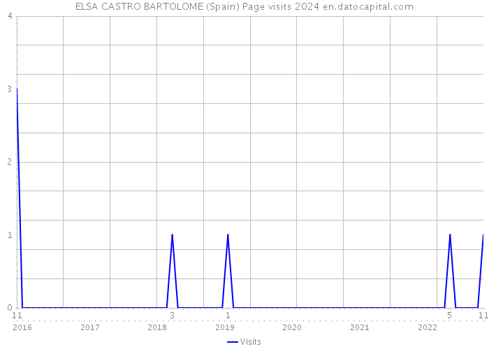 ELSA CASTRO BARTOLOME (Spain) Page visits 2024 