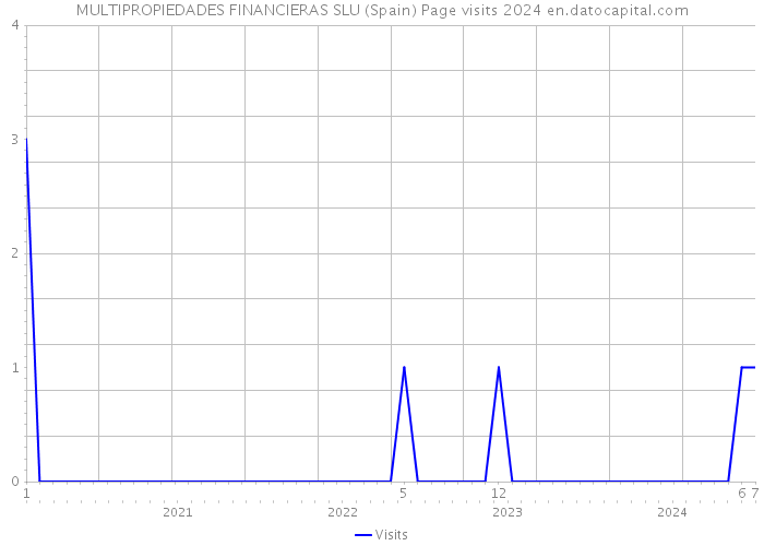 MULTIPROPIEDADES FINANCIERAS SLU (Spain) Page visits 2024 