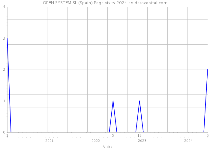 OPEN SYSTEM SL (Spain) Page visits 2024 