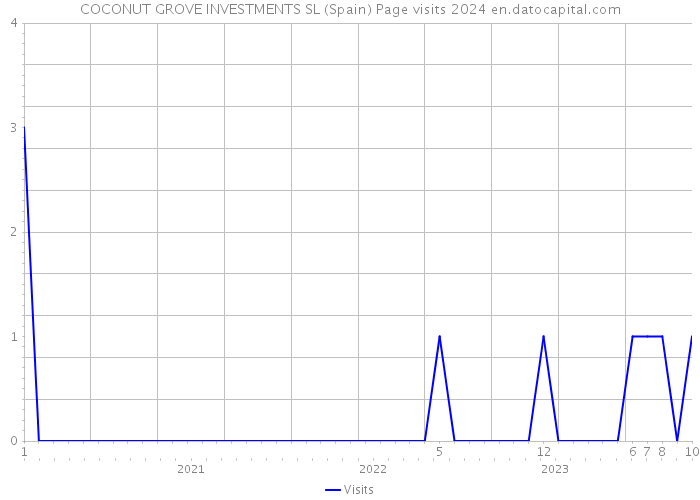 COCONUT GROVE INVESTMENTS SL (Spain) Page visits 2024 